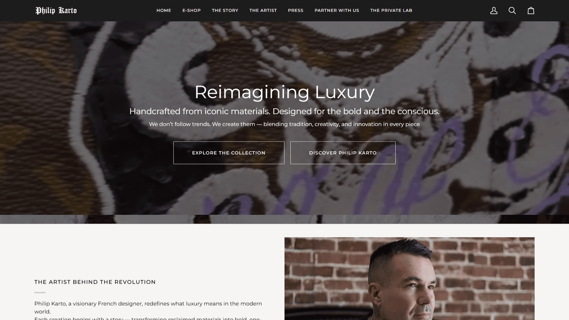 Bespoke Luxury E-Commerce Experience