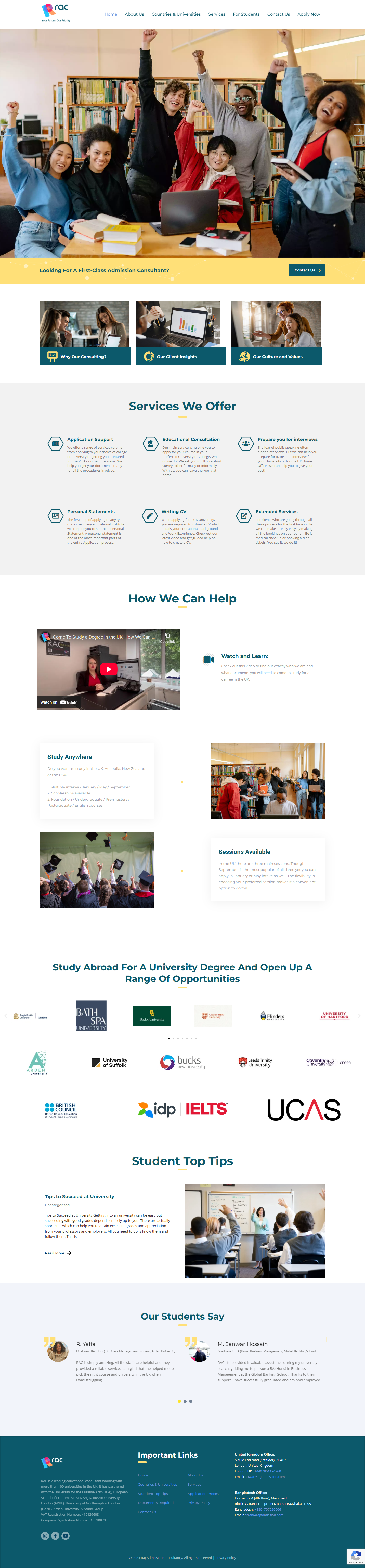 Study Abroad Consultancy Platform